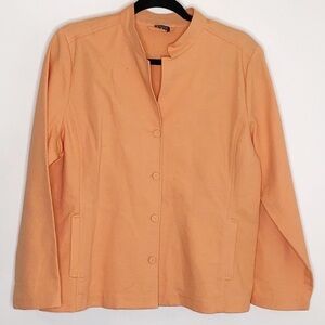 Eileen Fisher Peach Button Up‎ Jacket